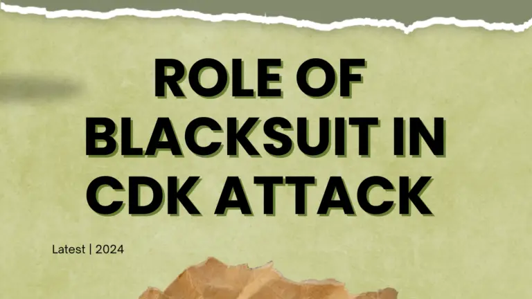 What role did BlackSuit play in the CDK Global cyber attack